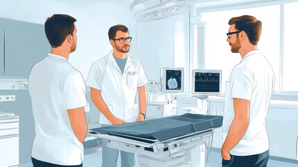 Obraz premium Doctors in Germany using advanced tools for minimally invasive procedures to enhance precision and reduce risk.