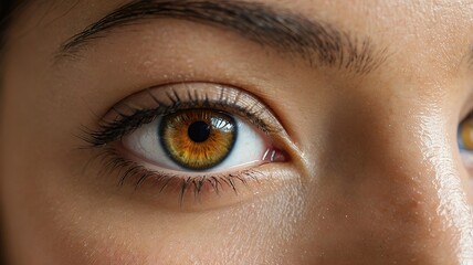 Obraz premium Women eye, macro photo of beautiful women eyes.