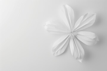 Serene depiction of a minimalist geometric flower arrangement
