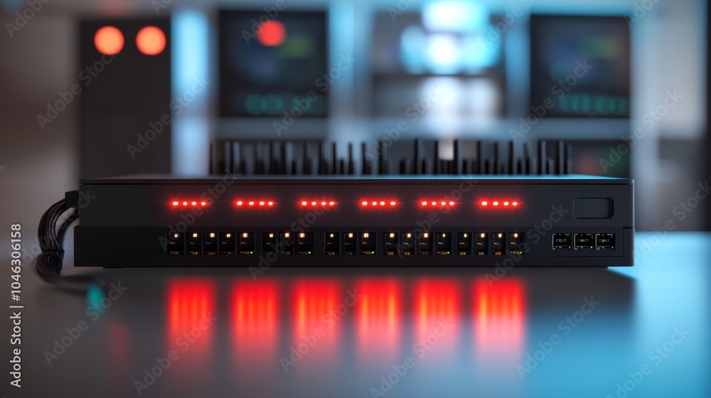Leinwandbilder Cloud managed switch: A network switch that is managed remotely through a cloud platform, allowing administrators to monitor and configure the network from anywhere, 