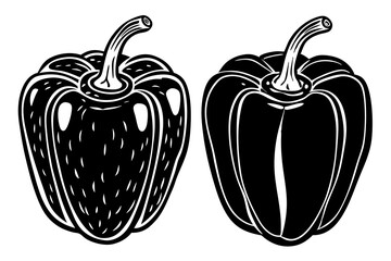 Sweet Peppers vector art illustration