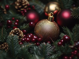 Fototapeta premium Christmas Tree Ornaments