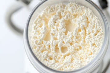 Cross-section of modified starch under electron microscope, texture analysis, food research