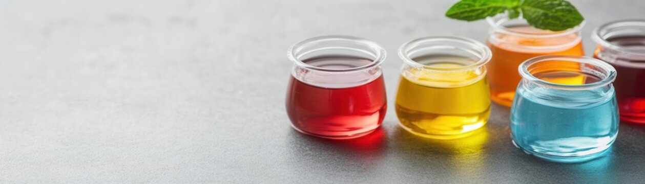 Gelatine dissolving in water at different temperatures, viscosity change, food chemistry