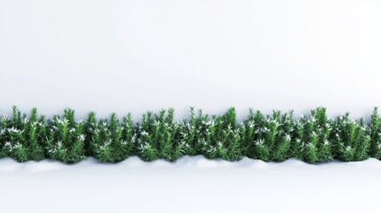 Enchanting Moonlit Winter Night - Glowing Snow and Stars 3D Illustration