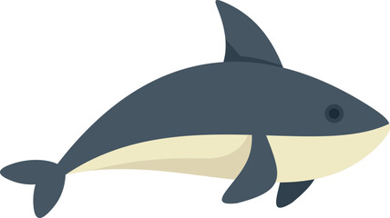 Cartoon whale shark swimming underwater marine life