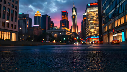 Obraz premium city at night