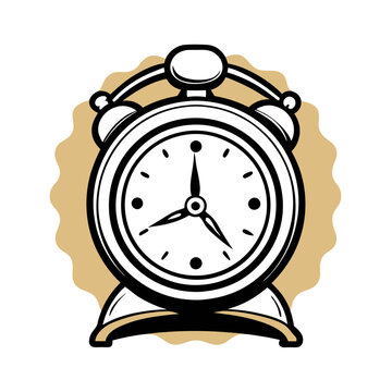 recommend clip art: Vintage Clock Retro Vintage Illustration T-shirt Design Art.