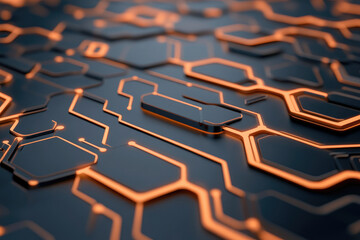 Obraz premium Digital network flow, abstract visualization of supply chain data integration, innovative logistics connectivity, dynamic data representation