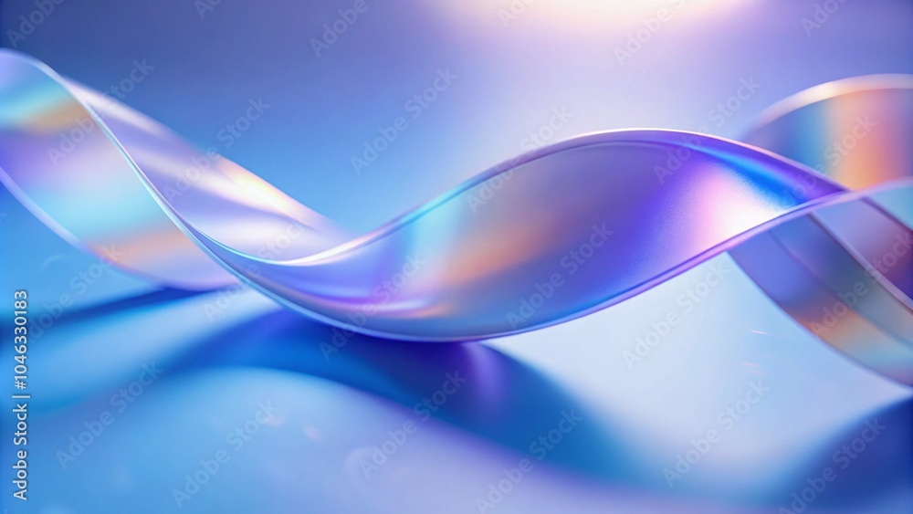 Aufkleber vibrant pink and blue swirling neon liquid waves dynamic 3d abstract background. abstract swirling h