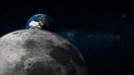 3d original mootn planet earth view