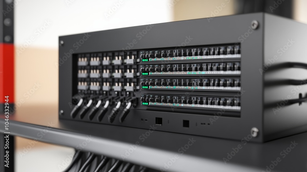 Poster Modular network switch: A modular switch system that can be expanded or customized to meet specific needs, offering flexibility in growing networks.