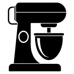 Mixer Grinder Silhouette Vector Art.