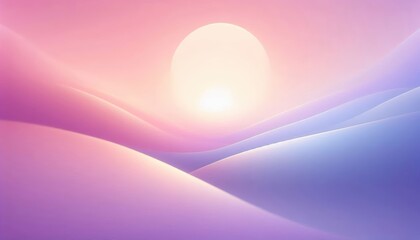 Serene Pastel Landscape at Dawn