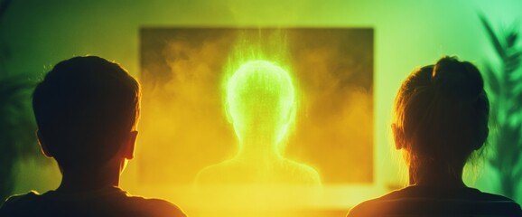 Futuristic Family Engagement with Holographic Voting Interface in Living Room Ambiance