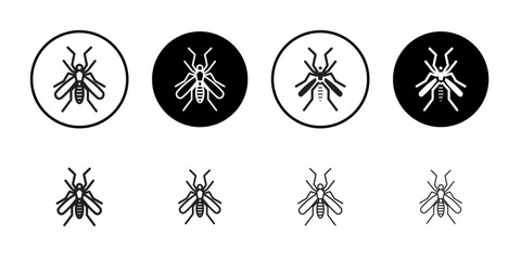 Mosquito icon Simple thin outline