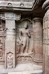 Esquisite Architecture at Ajanta caves near Aurangabad India. These are 30 rock-cut Buddhist cave monuments dating from the second century BCE to about 480 CE.