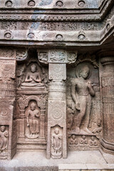 Esquisite Architecture at Ajanta caves near Aurangabad India. These are 30 rock-cut Buddhist cave monuments dating from the second century BCE to about 480 CE.