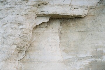 White Cliff Rock Texture - Natural Stone Surface Detail