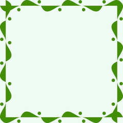 Abstract green Wave background. Dynamic shapes composition suitable for nature event.