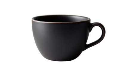 black cup isolated on white