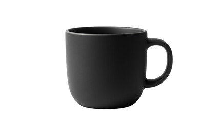 black cup isolated on white