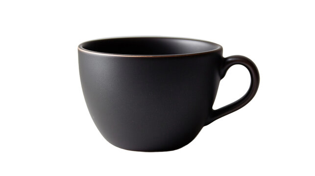black cup isolated on white