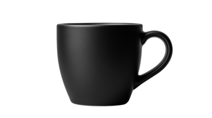 black cup isolated on white