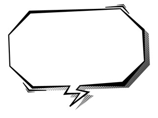 Speech bubble, cartoon, cute, comic, put words, pop, poster