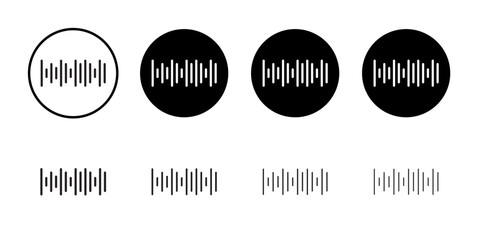 Obraz premium Voice icon Simple thin outline