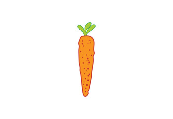 Orange Carrot logo design, Vector design template