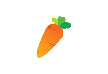 Orange Carrot logo design, Vector design template