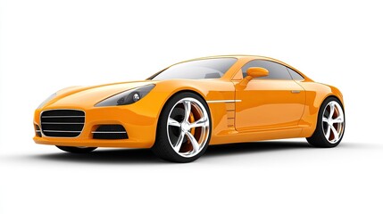 Stylish Orange Sports Car