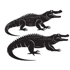Obraz premium Two Crocodiles.