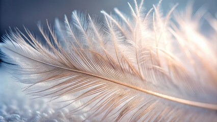 Close-up detailed shot of a delicate feather texture, feather, delicate, macro, close-up, soft, texture, detail, natural, white, light