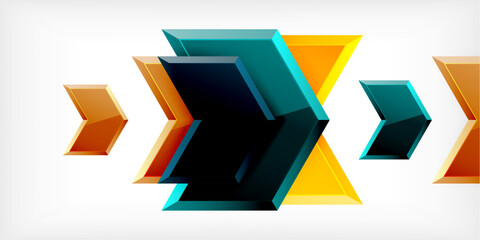 Technology dynamic arrow geometric background. Vector Illustration For Wallpaper, Banner, Background, Card, Book Illustration, landing page