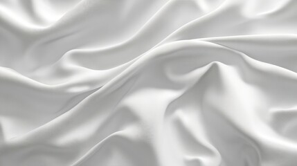Naklejka premium Soft draping white fabric creating elegant folds in soft natural light