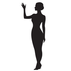 silhouette of a woman