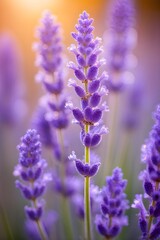 Obraz premium Detailed macro of a lavender flower (Lavandula angustifolia)