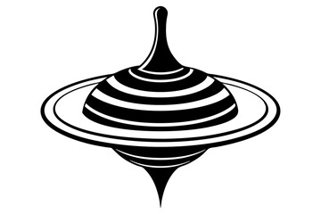 whipping top on Illustration of in earth on shiny