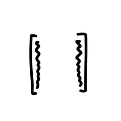 doodle scribble bracket