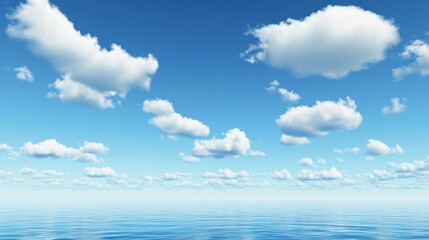 Azure Horizon: Sky Meets Sea in High-Definition