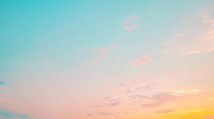 Obraz premium Pastel Sunset Sky