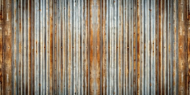 Rustic galvanized sheet texture background with symmetrical pattern
