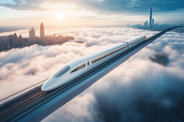 High speed trains running in the cloud in the future world