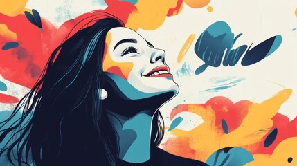 2410 50.A visually appealing vector template featuring an inspirational quote, with bold typography and creative design elements. The composition is clean and modern, focusing on positivity and