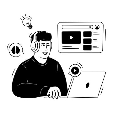 Planner content ideas concept. content, video, social, design, planning, media, marketing, production, concepts, multimedia. Vector illustration