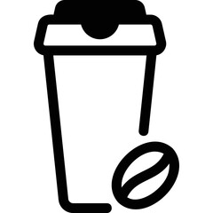 Simple vector icon coffee to go