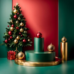 Christmas-Themed Backdrop for Photography and Advertising