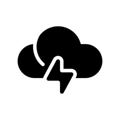 Thunder Icon Vector Symbol Design Illustration